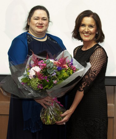 Samantha Holman and Grace Aungier at the Irish Magazine Awards, 2014